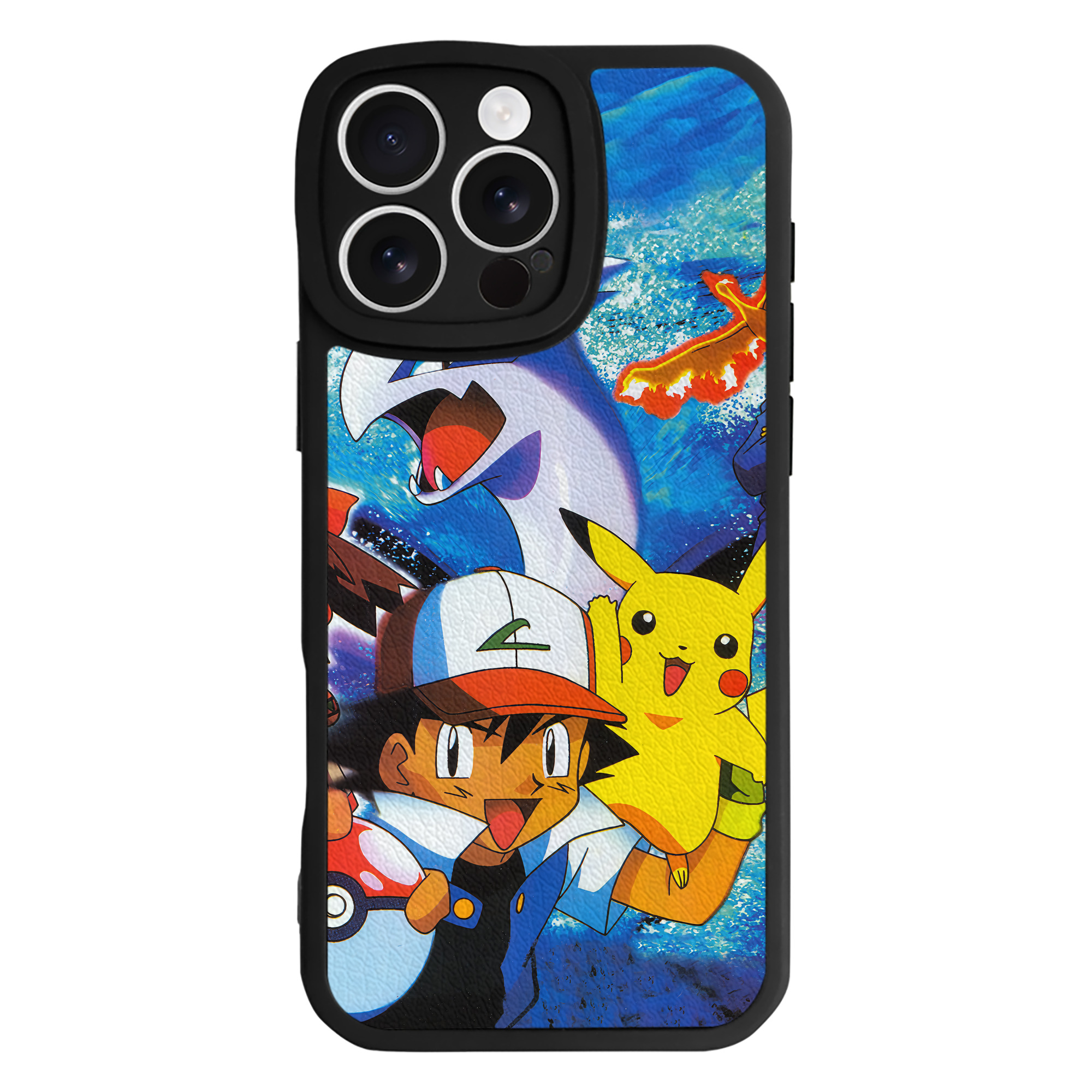 （画像用） ポケットモンスター Pokémon 【iPhone 16シリーズ対応】シリコンスマホケース（レザー調） 材質：シリコン